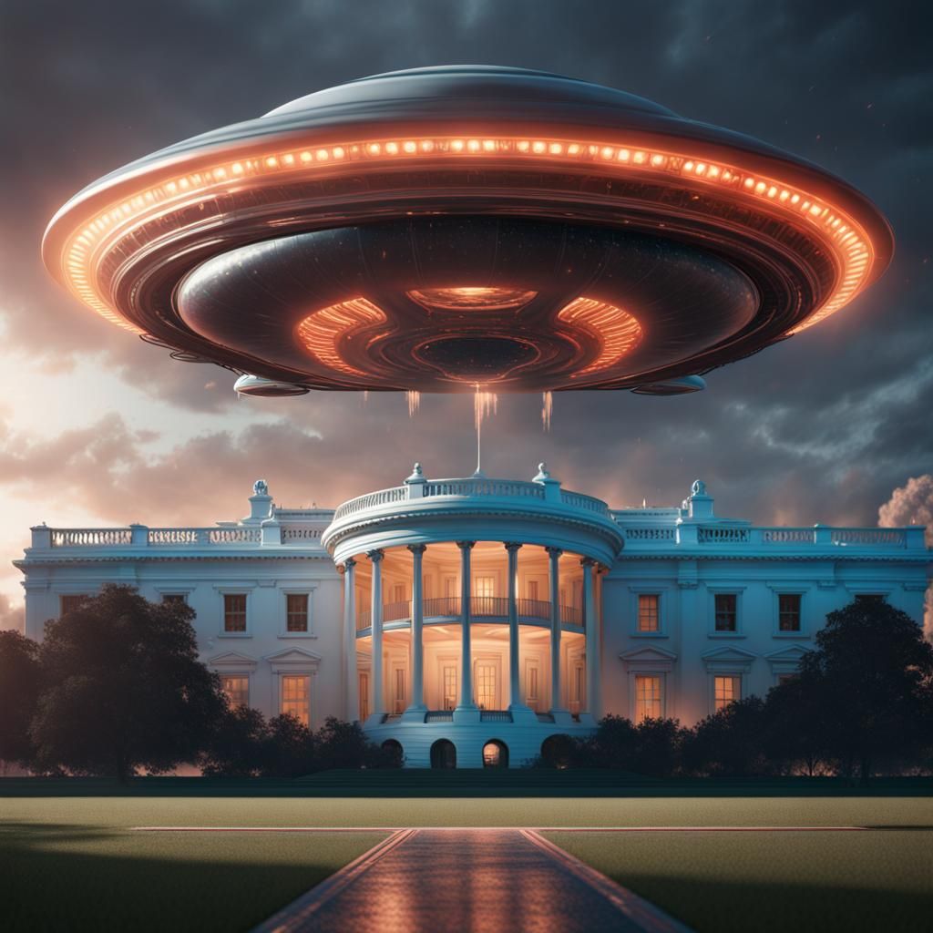 UFO Landing at the White House