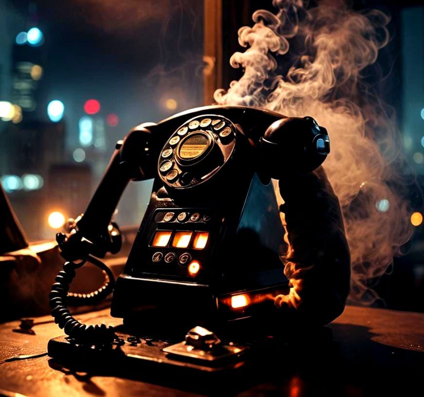 Abstract Impression of a Ringing Telephone