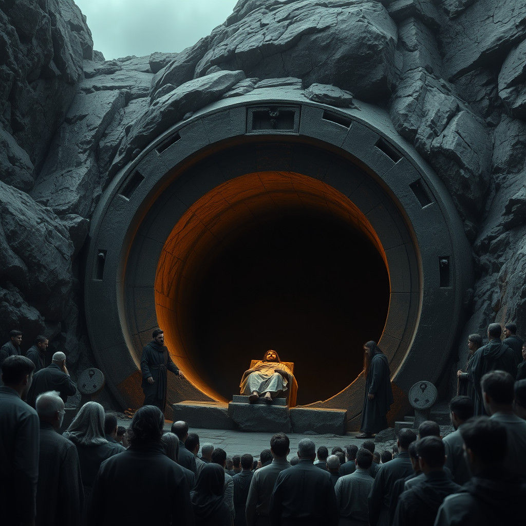 Foreboding Tomb in Ancient Cemetery, Digital Matte Painting