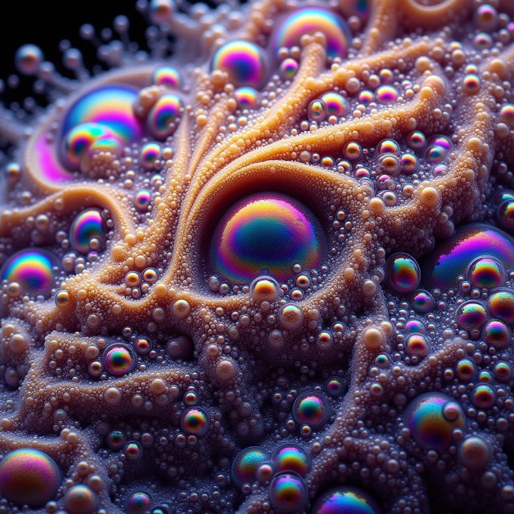 Rainbow Pollen: Fractal Geometry in Polarized Light