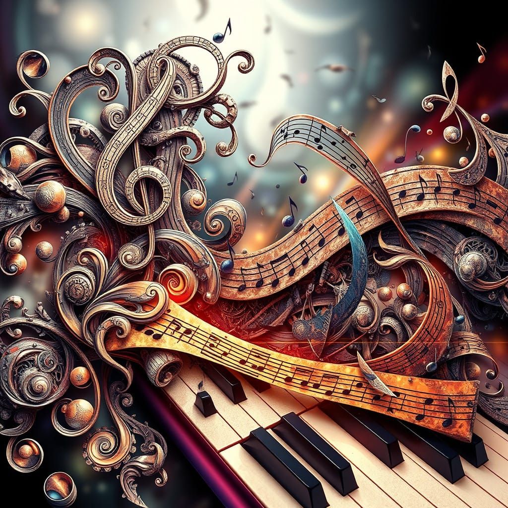 Symphonic Wavefunction in Zentangle Style