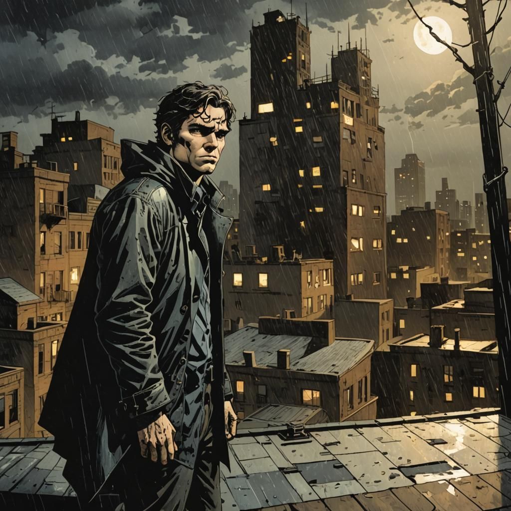 Timothy Drake: Gothic Noir Comic Book Art