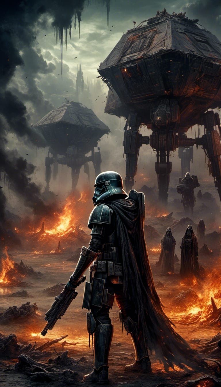 Star Wars Black Death Trooper Guards Shuttle