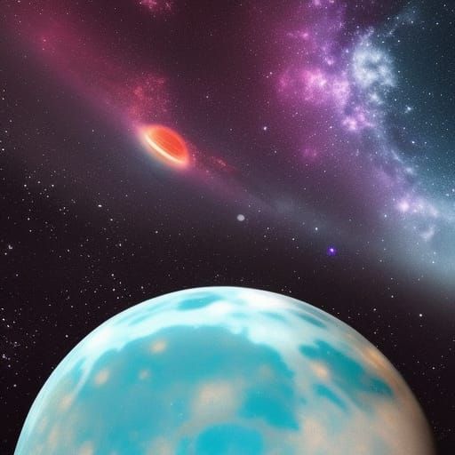 Spacecore Map of Uranus in Aetherpunk Style