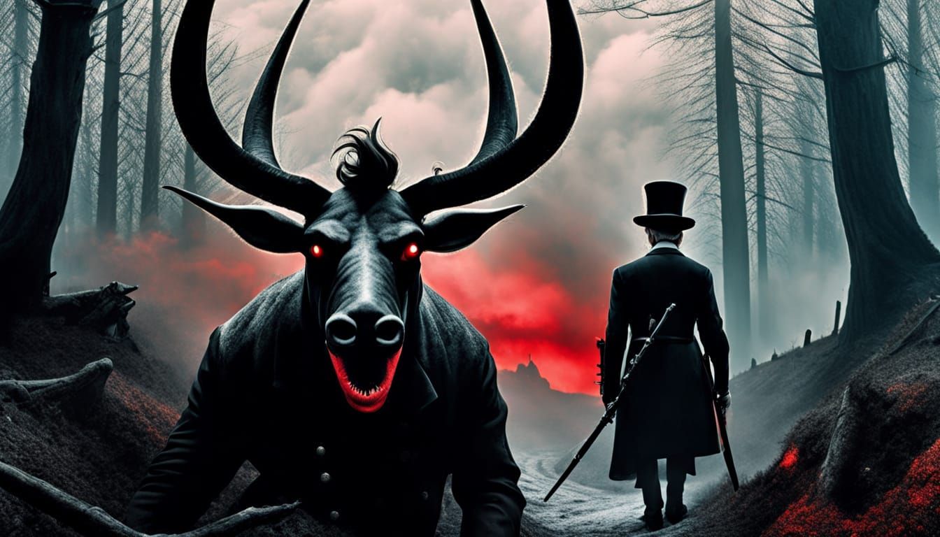 Snowy Forest Fog with Ethereal Green Lights