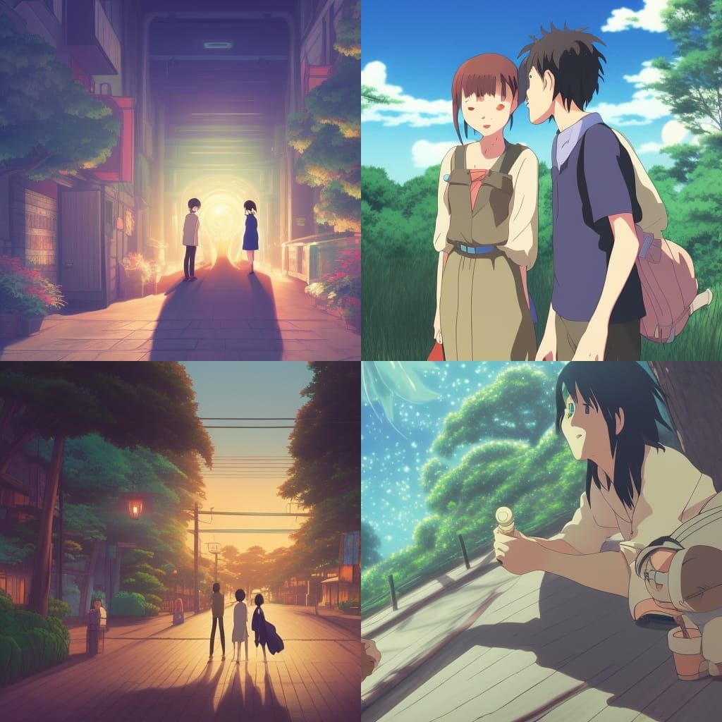 Romantic Anime Date Night in Ghibli Style