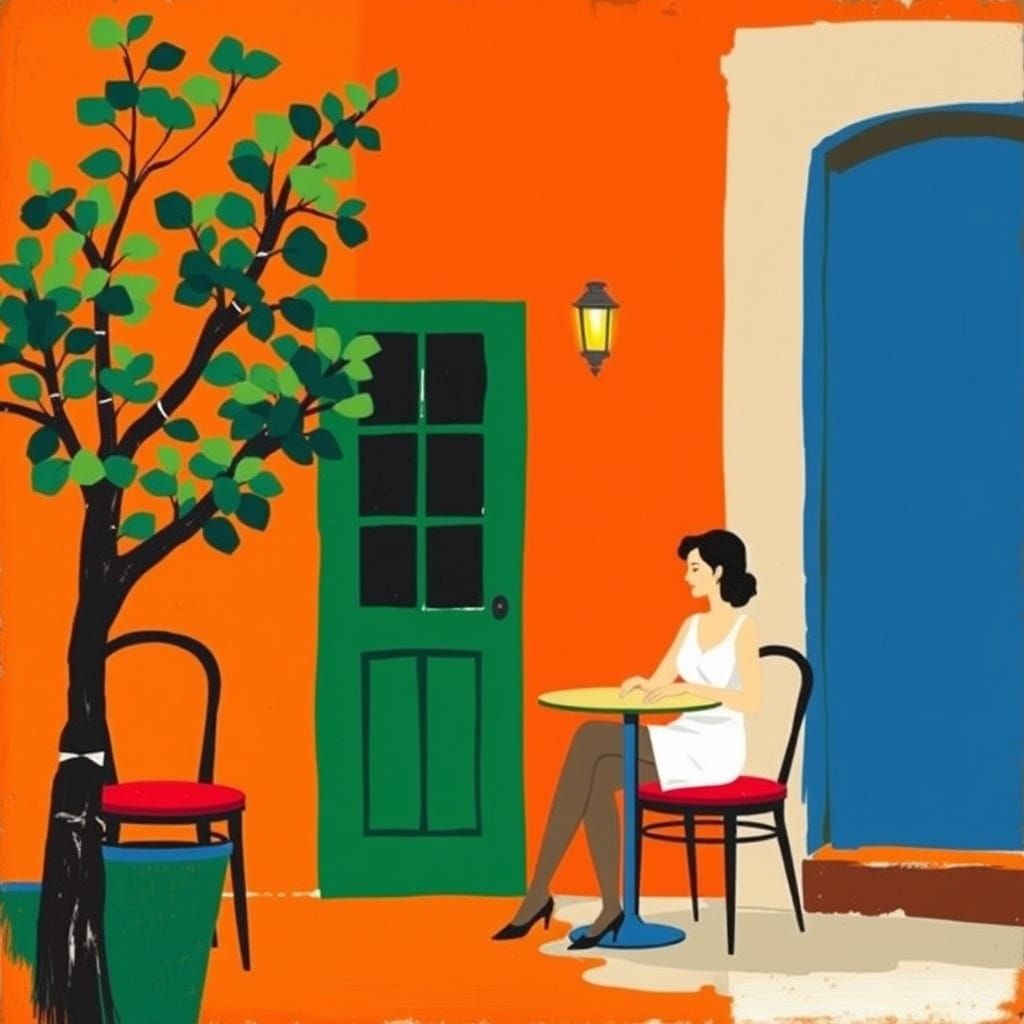 Waiting for something to drink