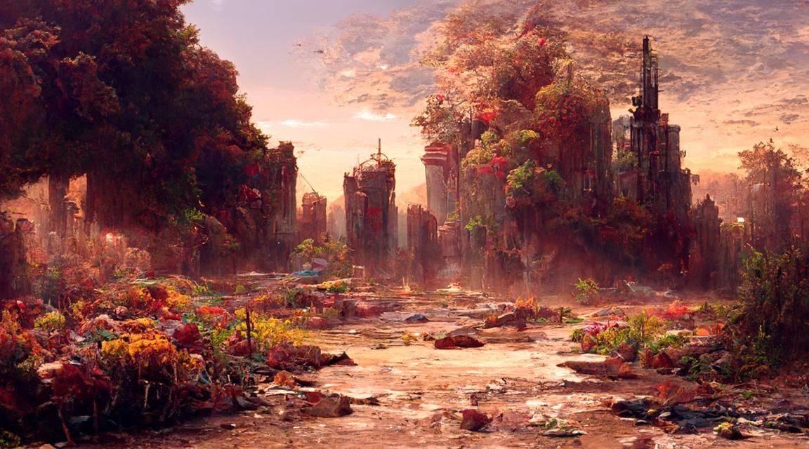 Post-Apocalyptic Columbus: Hyperrealistic City Landscape