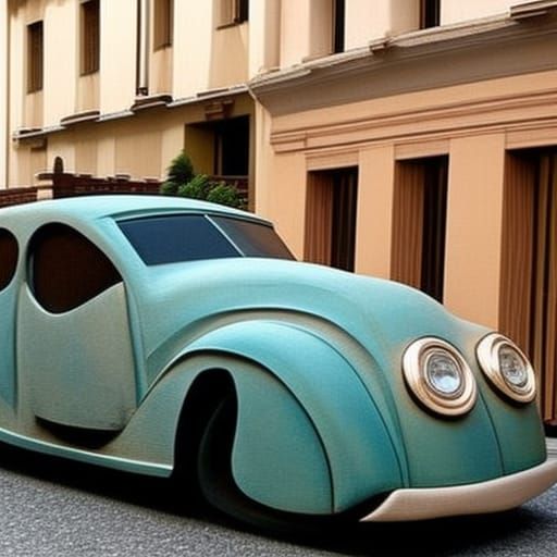 Surreal Ambulance Car Sculpture in Sun City