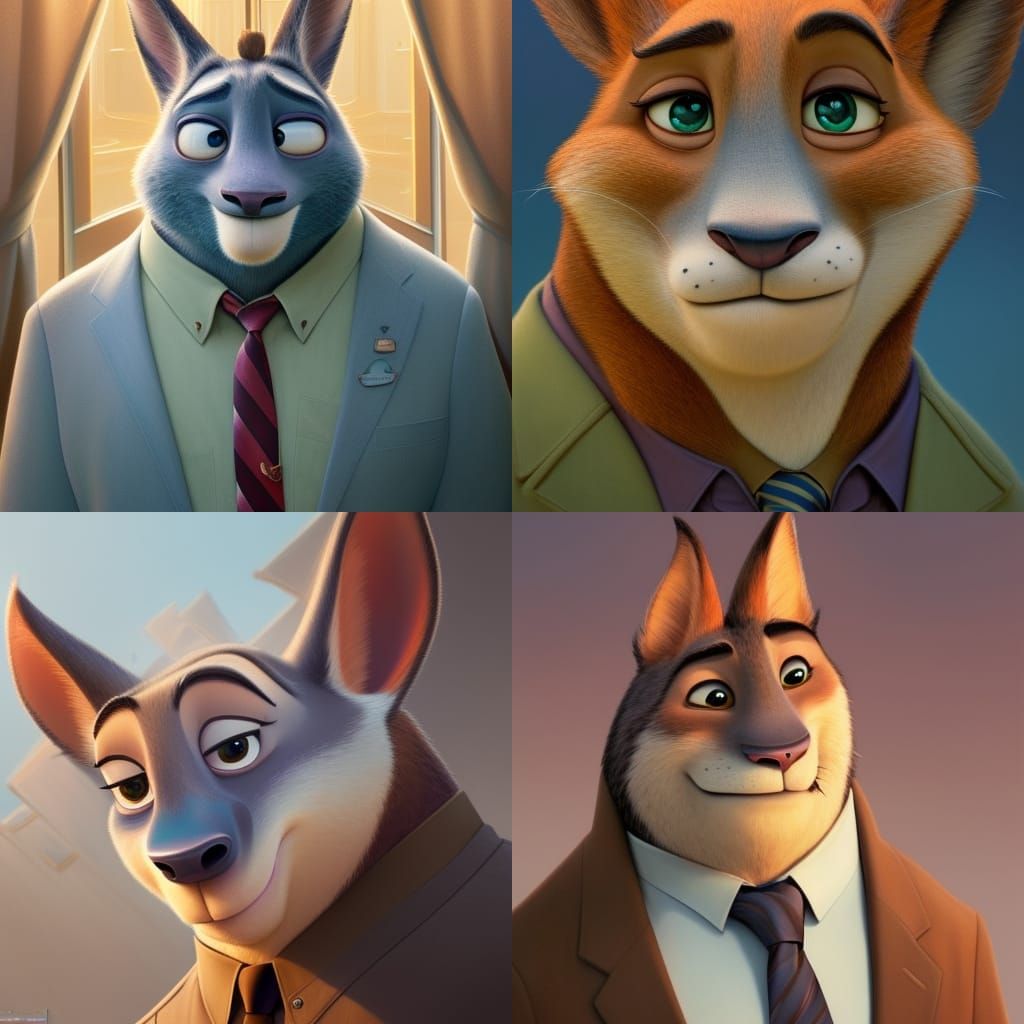Mr. Big Portrait in Zootopia, Detailed Digital Art