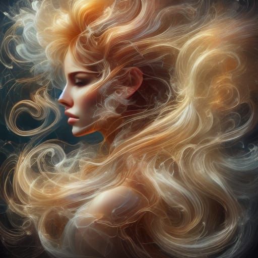 Man with Arcane Tattoos on Mountain Top