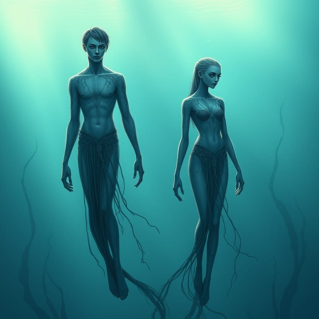 Ethereal Kalvari in Dreamlike Aquatic Realm