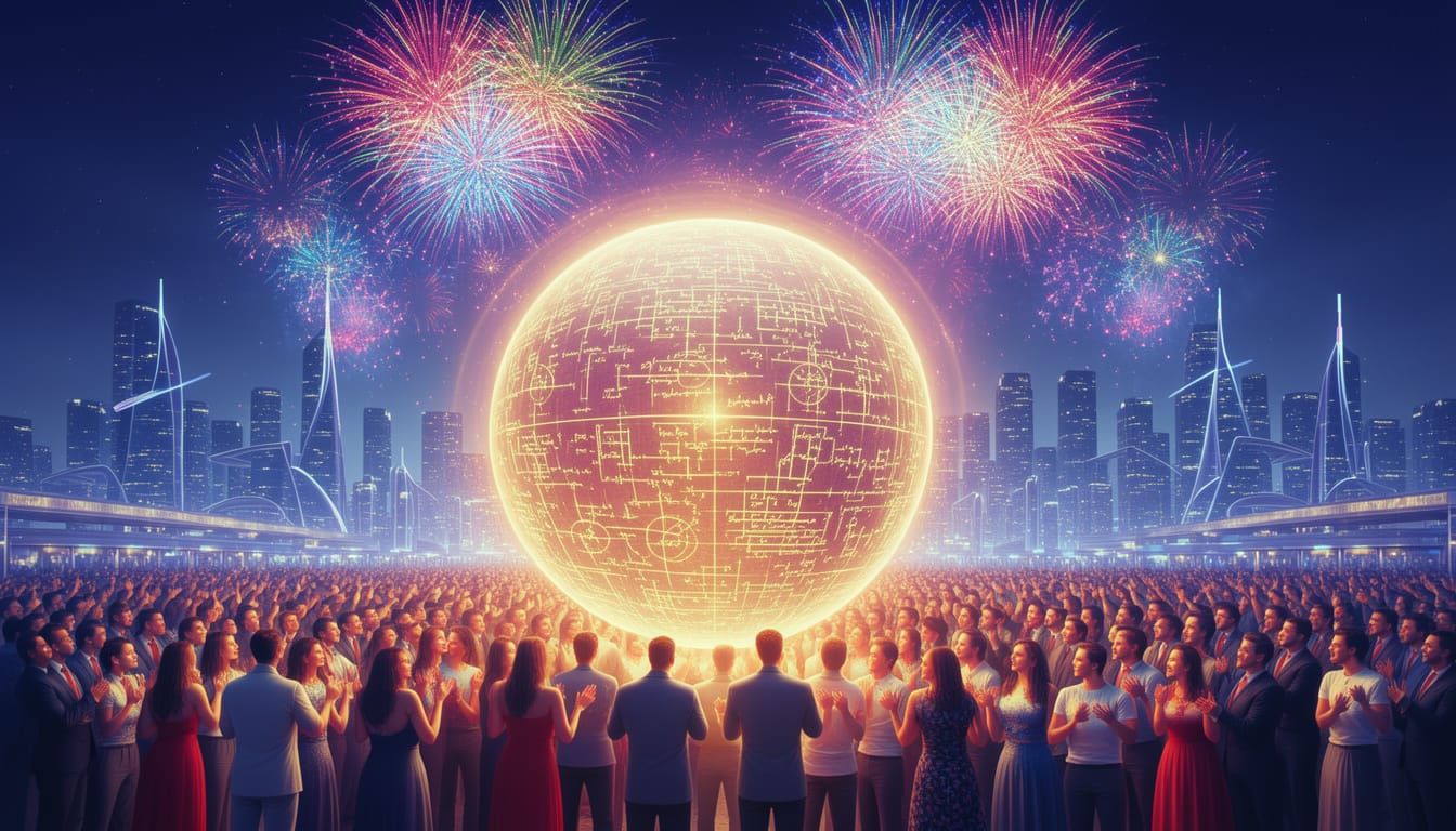 Human Ingenuity Celebrated with Futuristic New Year's Eve