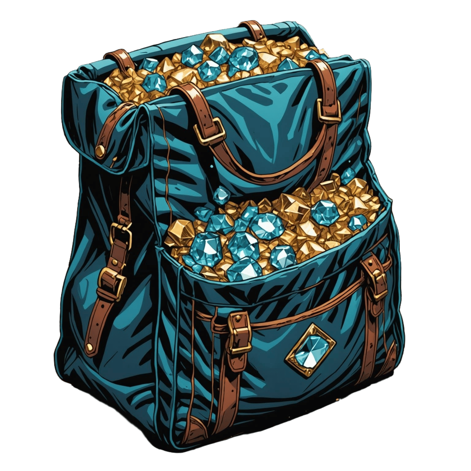 Luxurious Comic Book Art of a Treasure Trove