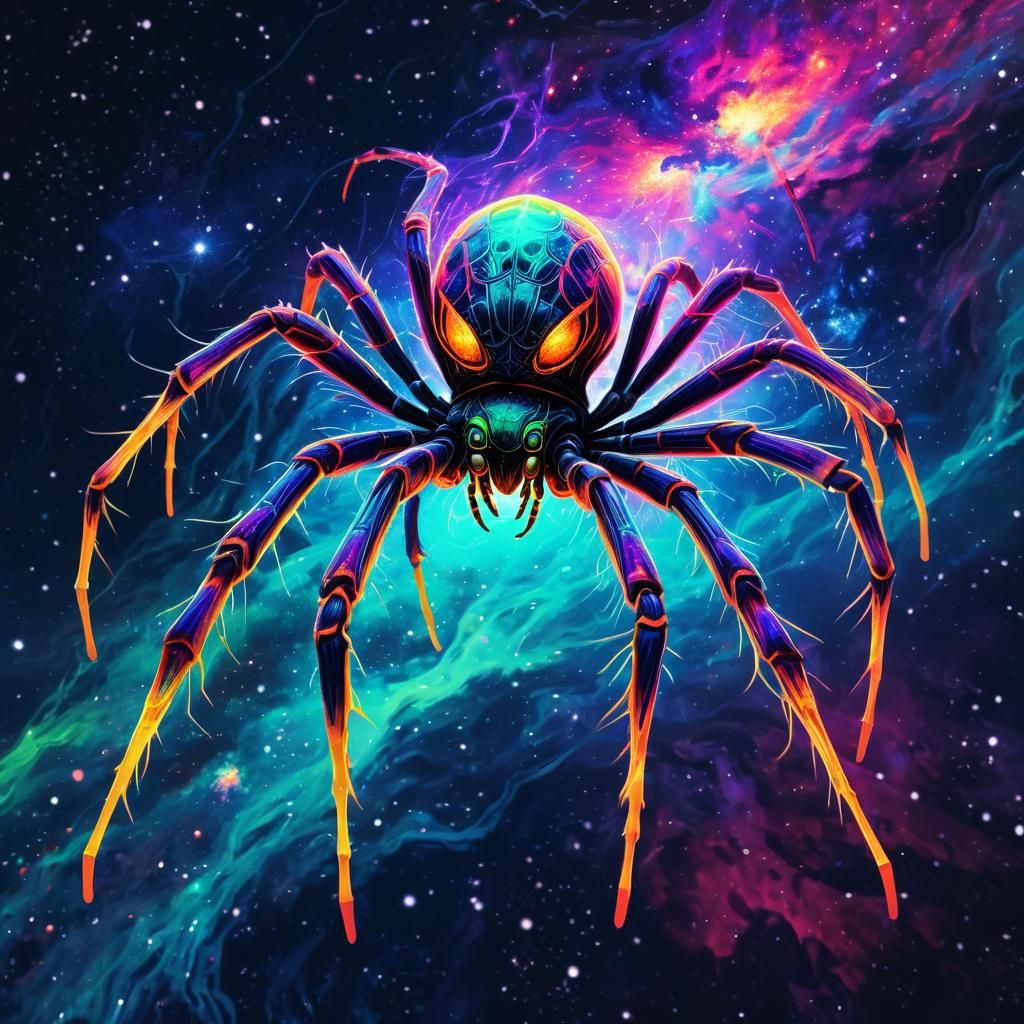 Cosmic Horror Death Spider in Astral Void
