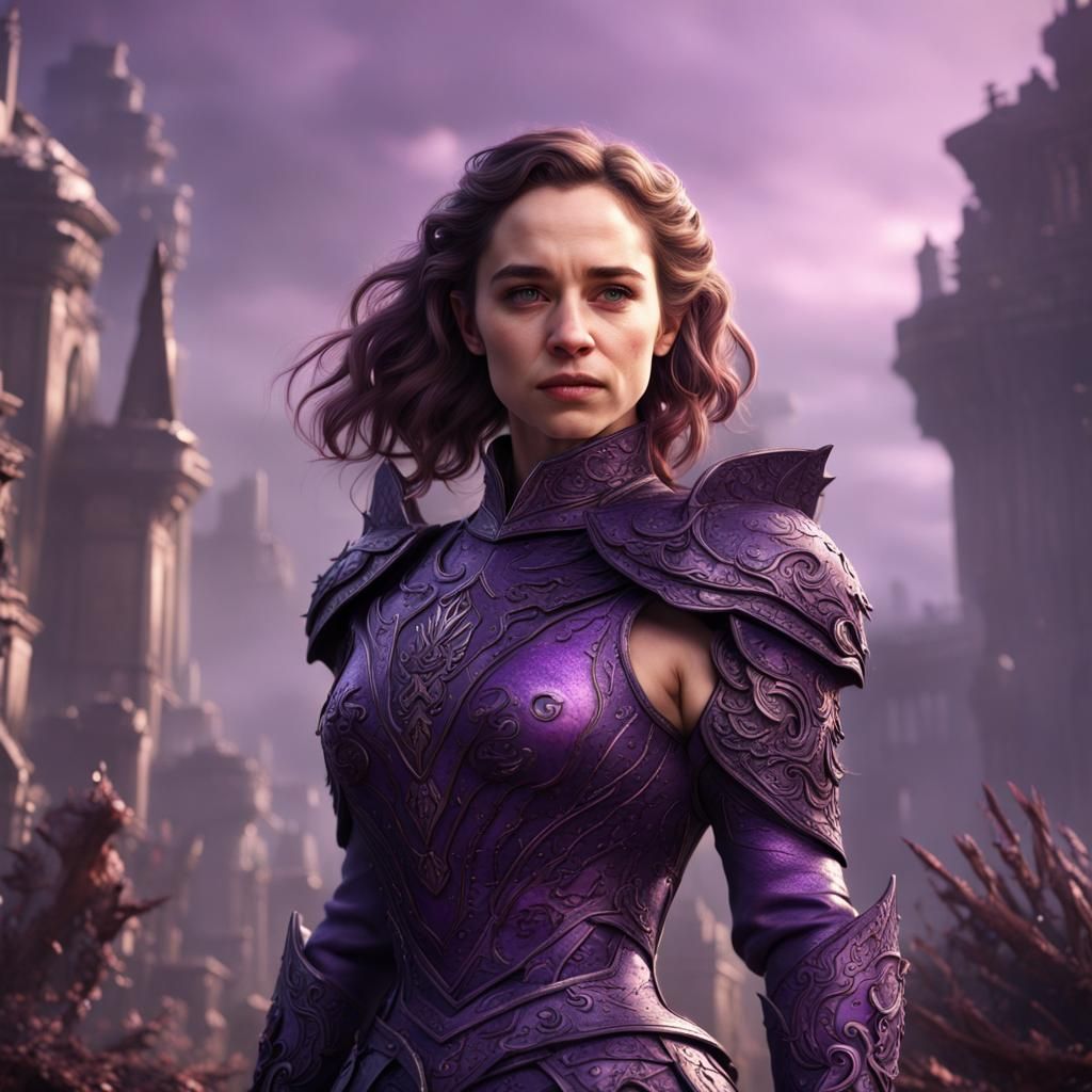 Emilia Clarke as Purple Fantasy Character
