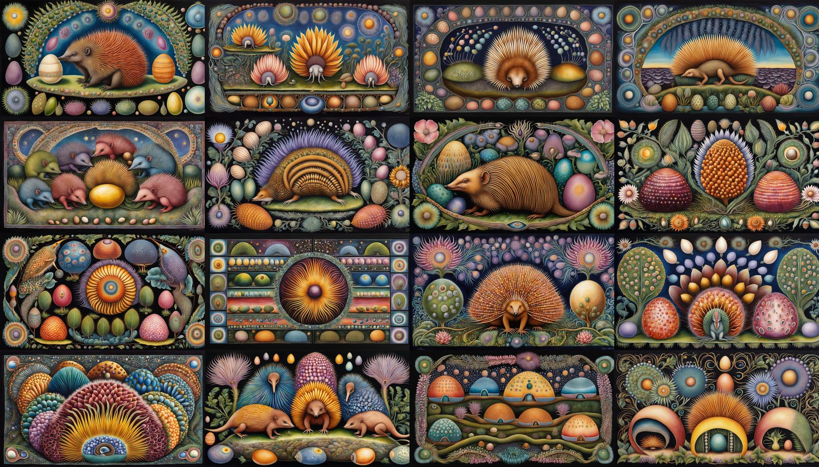 Echidna in Enchanted Yoga Codex