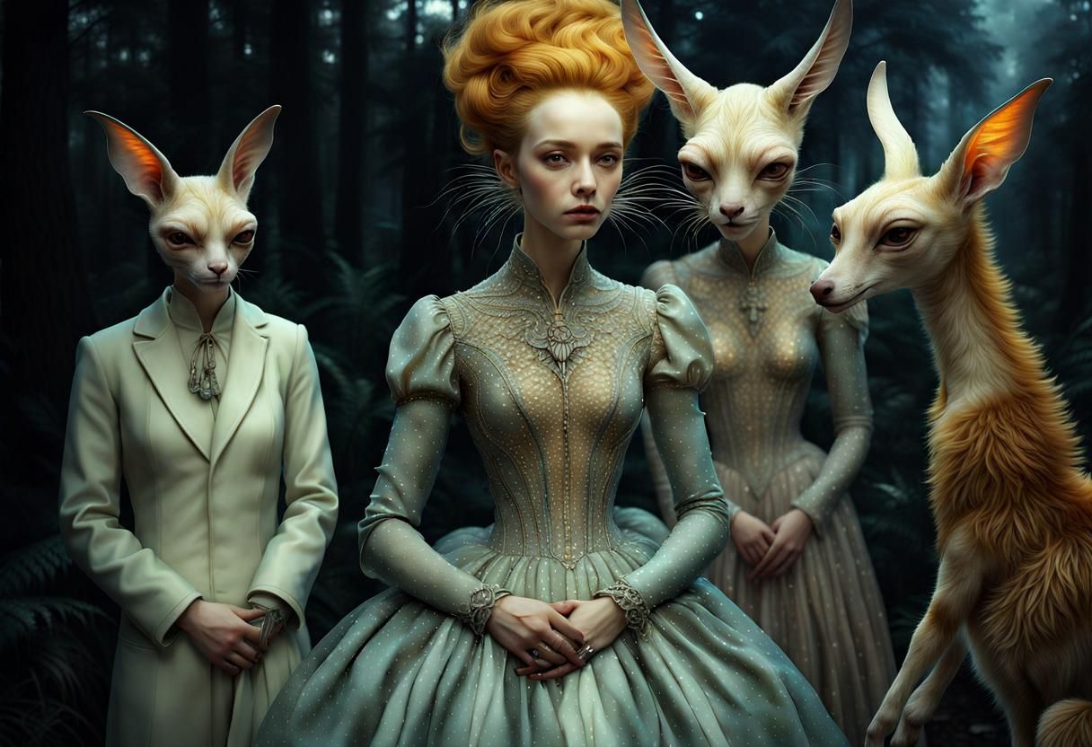 Exquisite Alien Creatures and Pets in Surreal Dreamscape