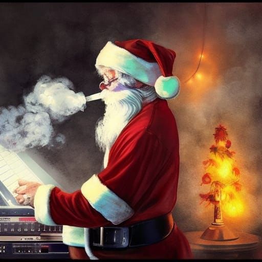 Santa's Descent: A Darkly Humorous Digital Masterpiece