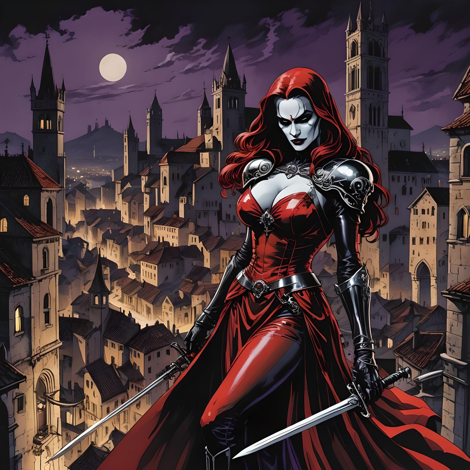 Lady Red Death Assassin