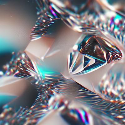 Geometric Diamonds in 8K Resolution
