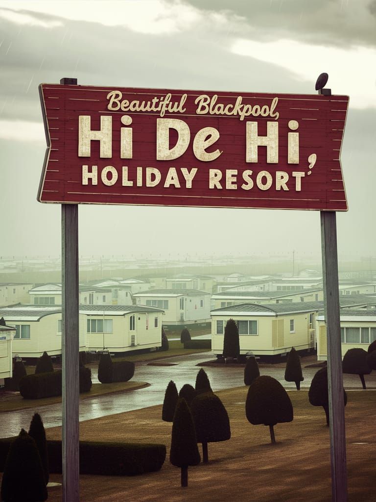 Retro British Seaside Holiday in Blackpool