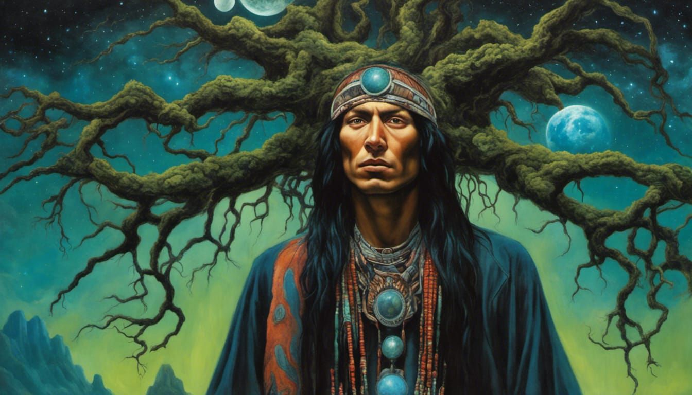 Cosmic Native American Shaman Dream Visions