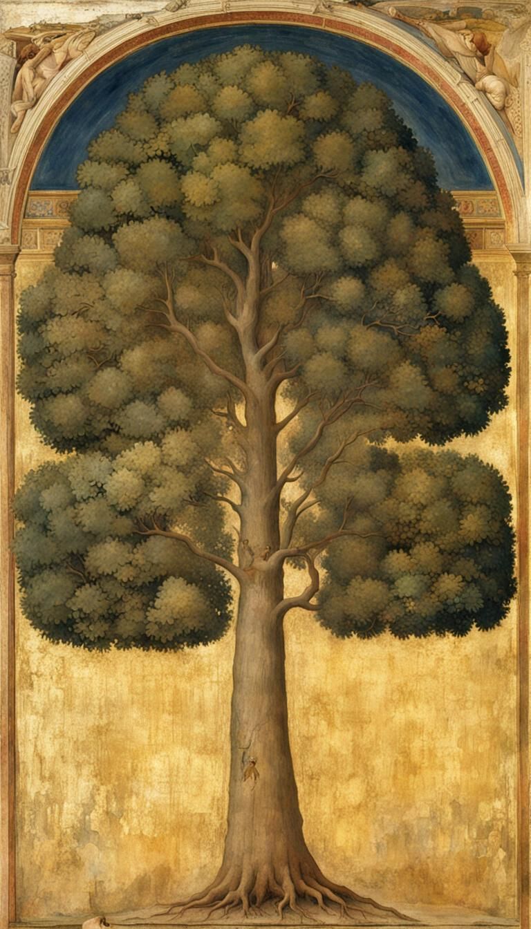 Tree in Giotto Style