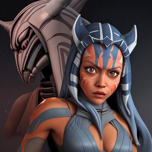Ahsoka Tano as a Xenomorph Hybrid
