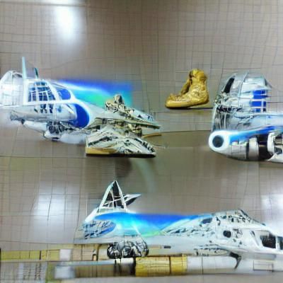 Star Wars Scene Generated by AI