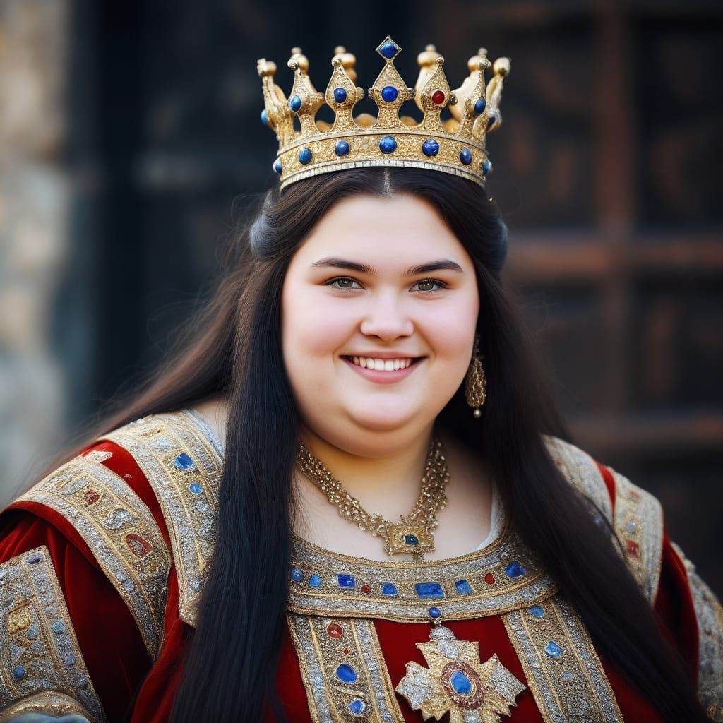 Medieval Byzantium Princess in Regal Attire