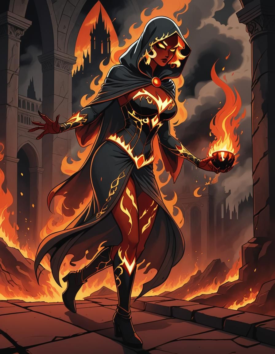 Ignara, Goddess of Fire and Vengeance - Wrathfire Mistress