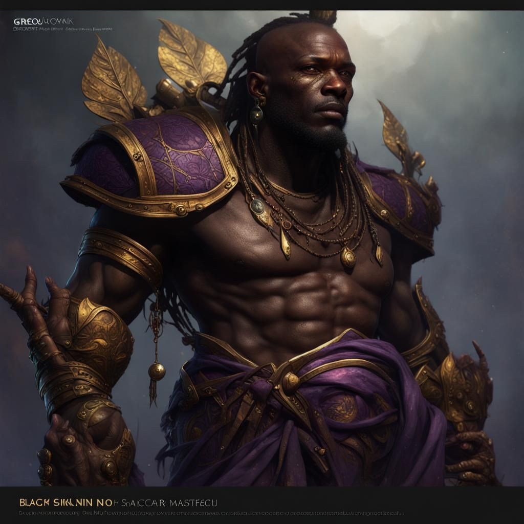 Dark Fantasy Character with Scar in Digital Art Style