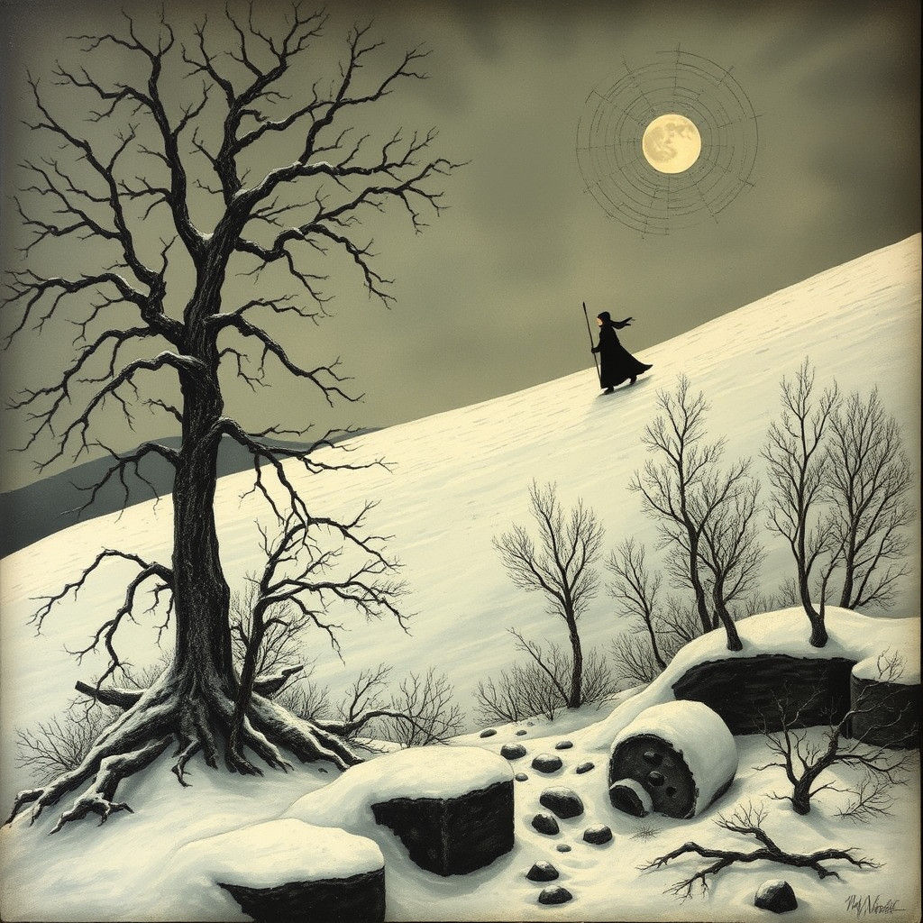 An Cailleach Bhéara in Evocative Fairy Tale Style