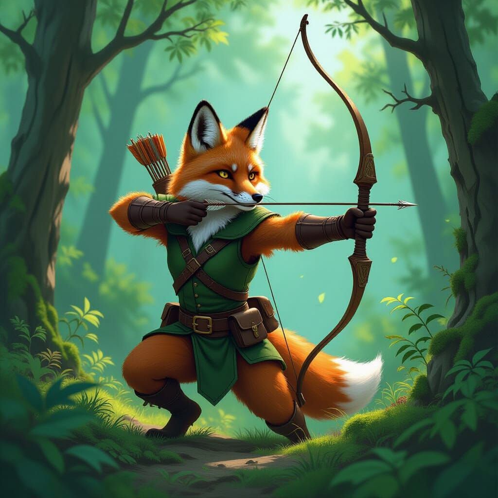 Fox Rogue Archer in Enchanted Forest