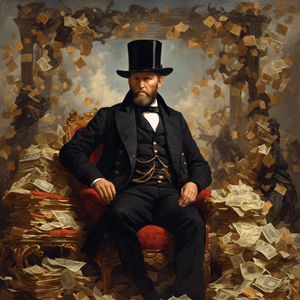 Ulysses S. Grant Removes His Hat: Hyperreal Portrait