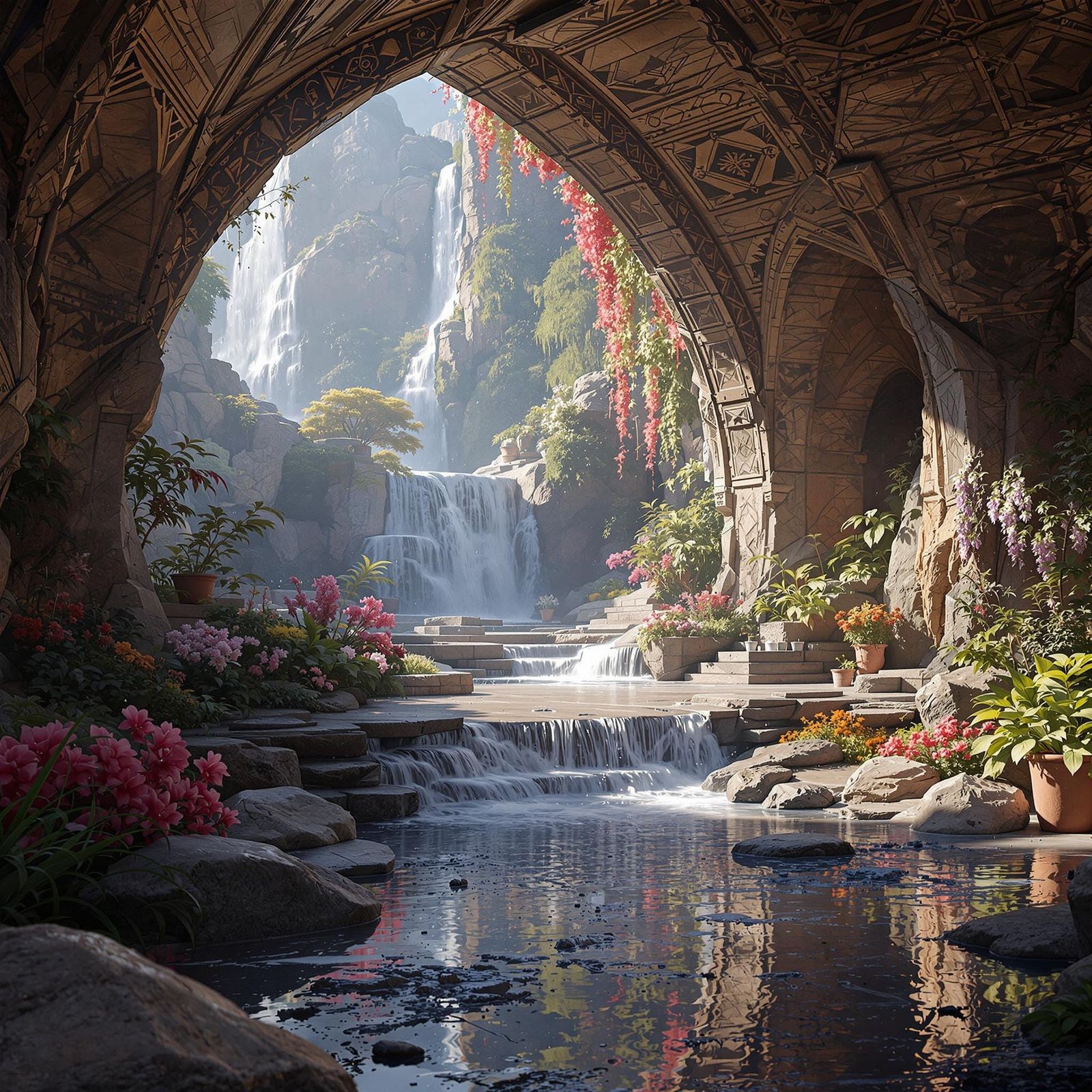 Hyperrealistic Fantasy Scene in Photographic Detail