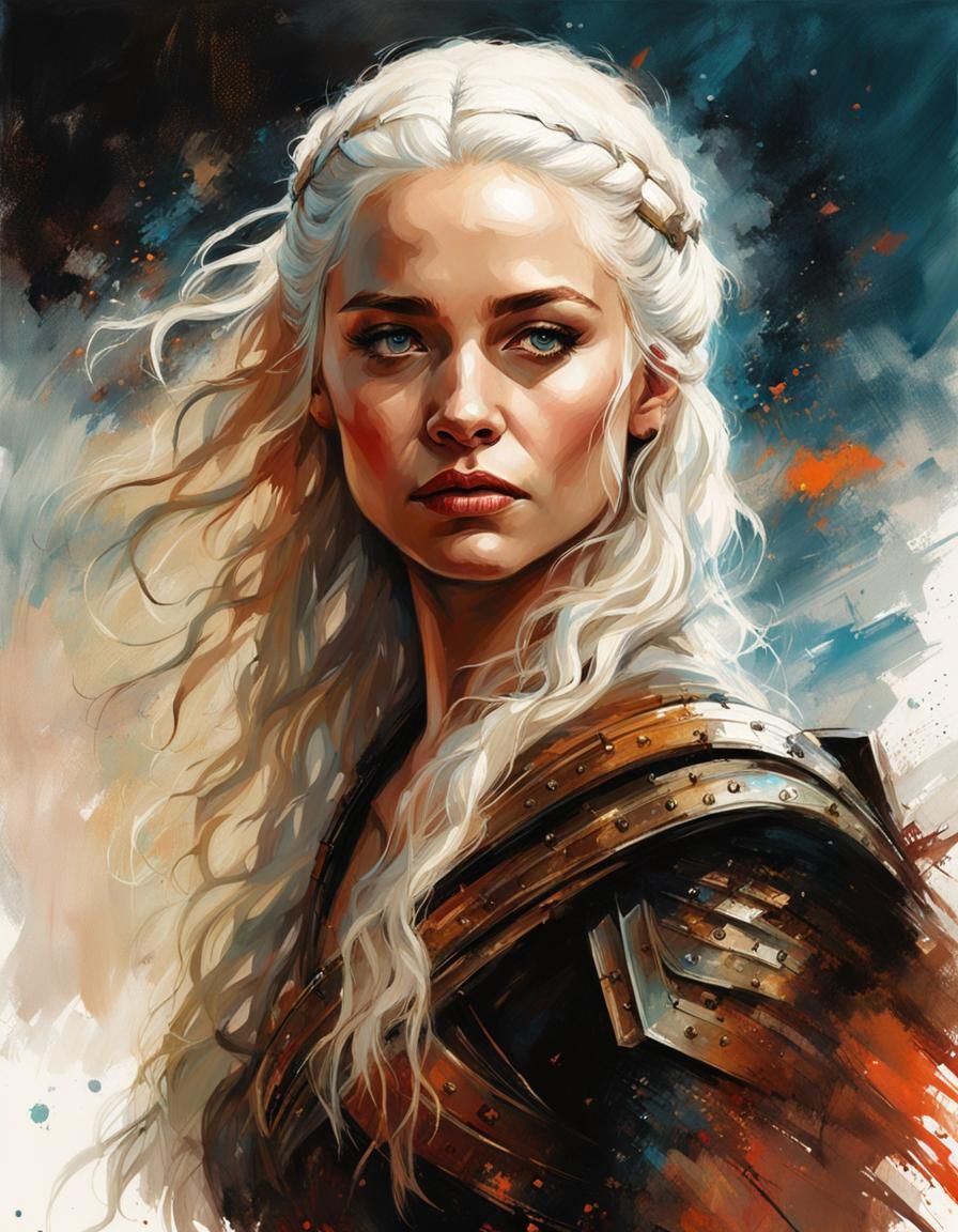 Futuristic Portrait of Daenerys Targaryen