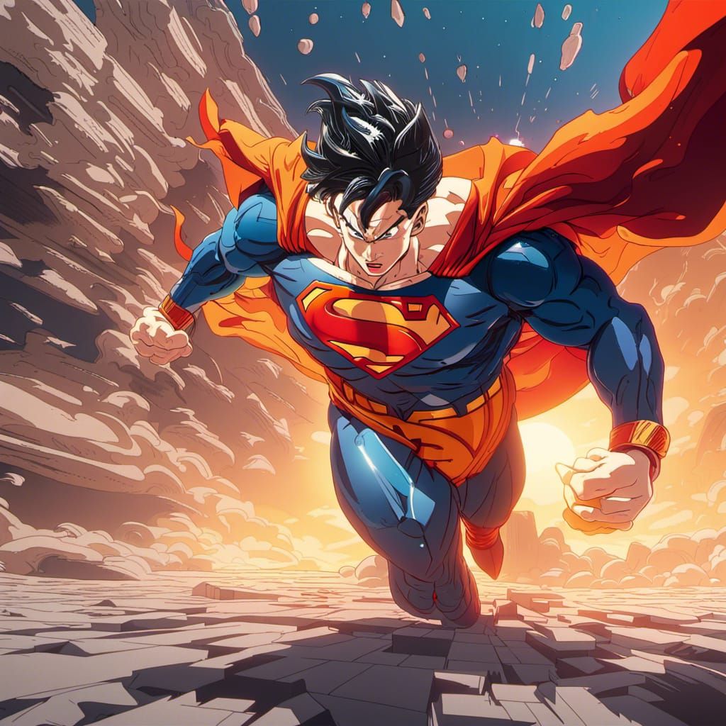Dragonball Superman: Hyperdetailed Animepunk Concept Art