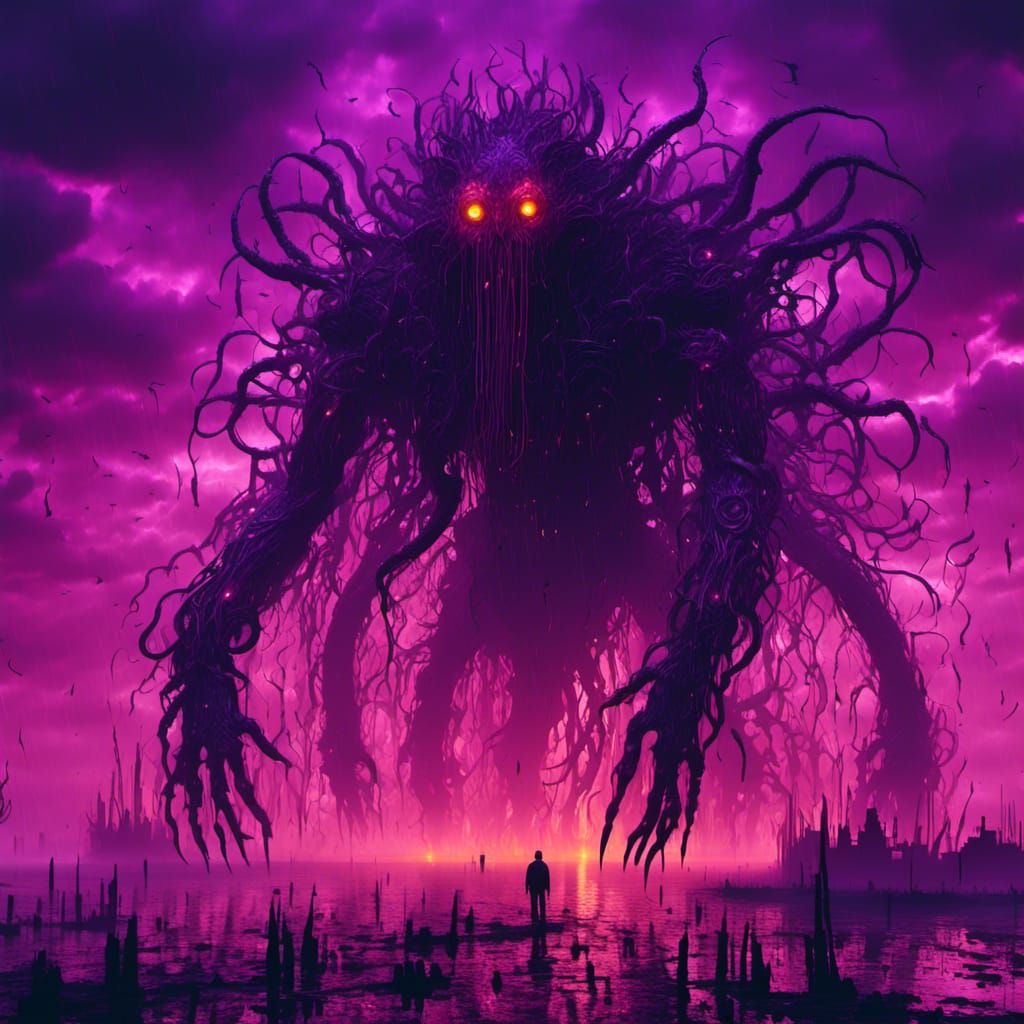 Lovecraftian Shadow Beast Rises from the Deep