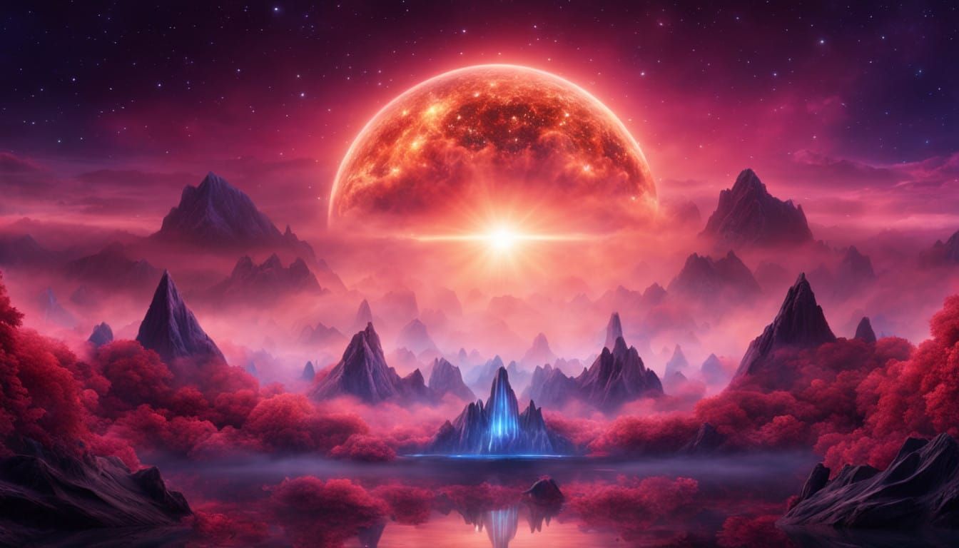 Ethereal Cosmic Beings Harmonize in Vibrant Astral Symphony