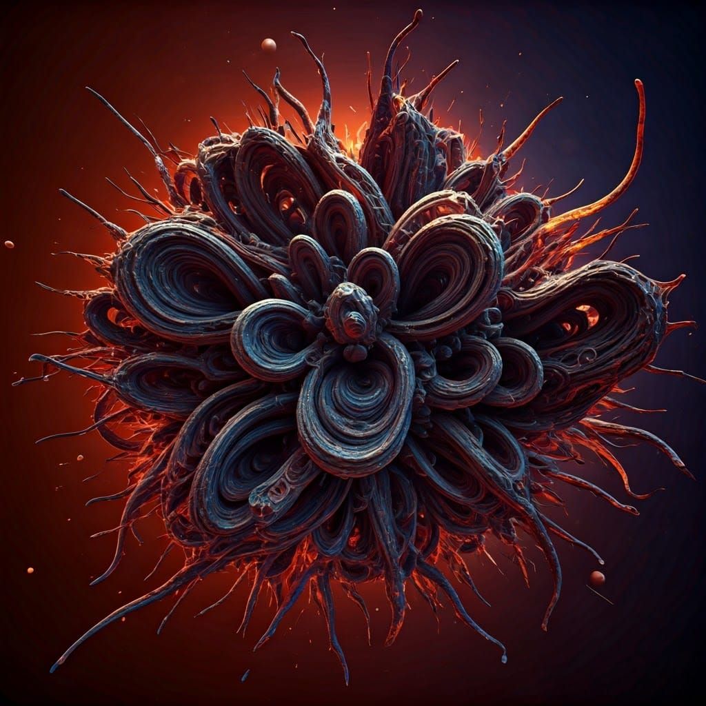 Explosion of Energy: A Digital Art Spectacle