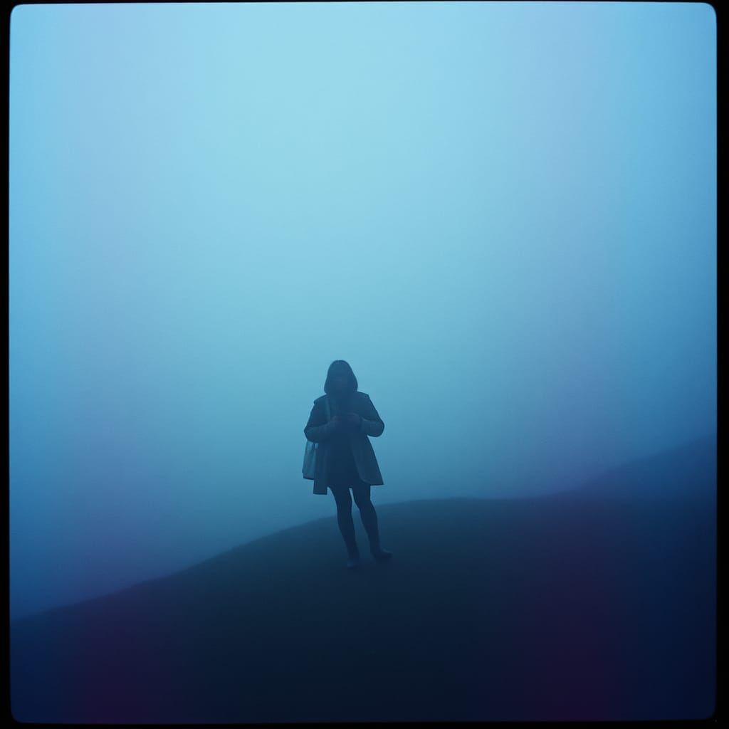 Cinematic Still: Fading Memories in Dramatic Lighting