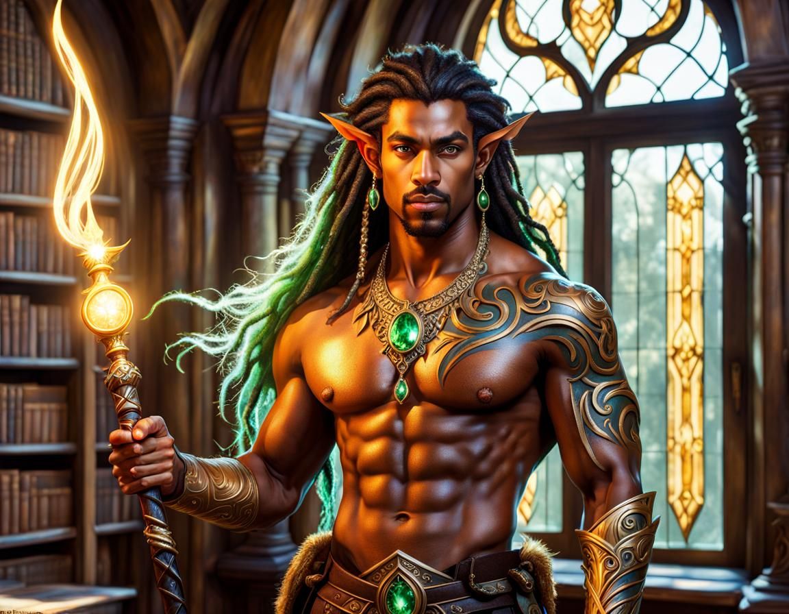 Elf Mage in the Library 5