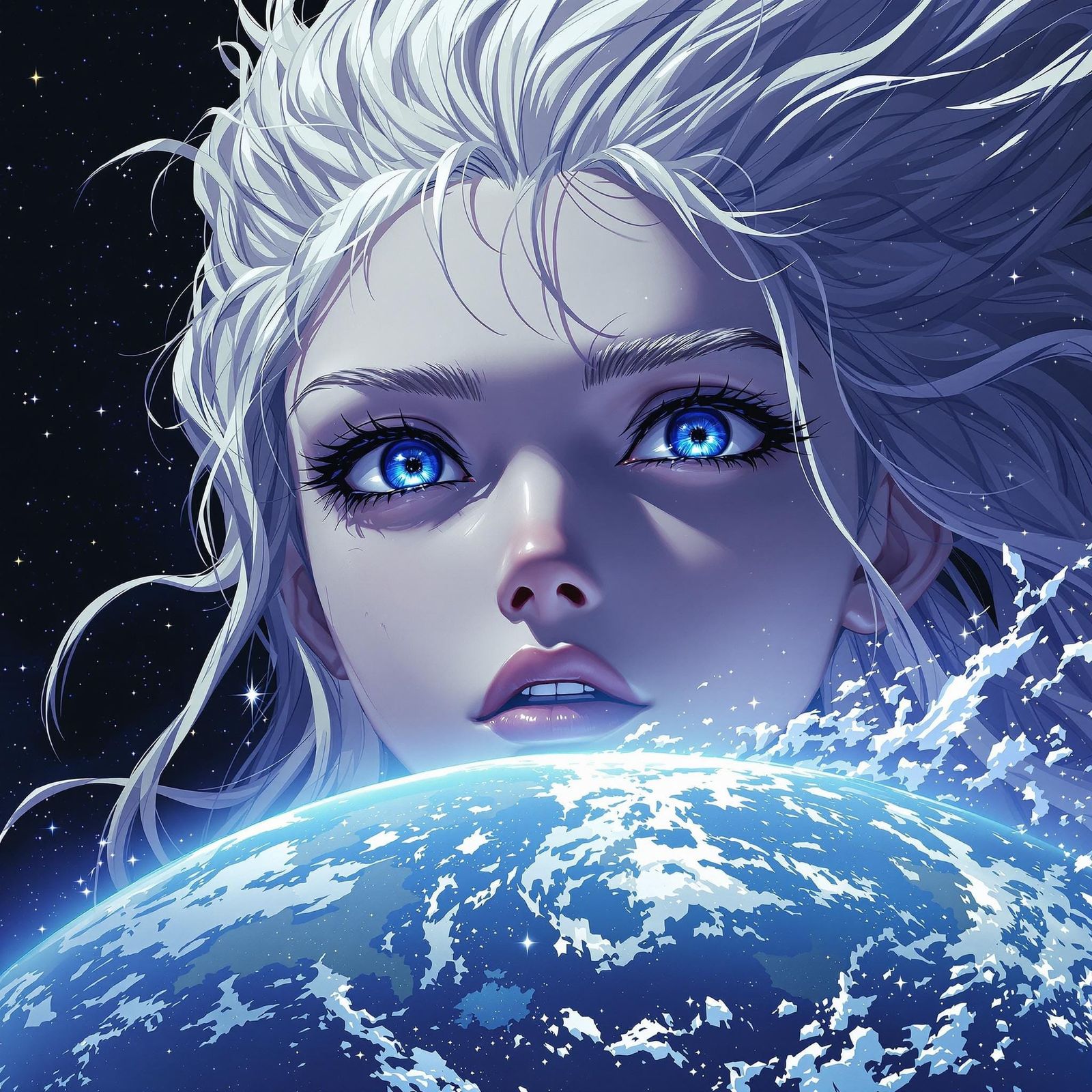 Anime Goddess of the Cosmos