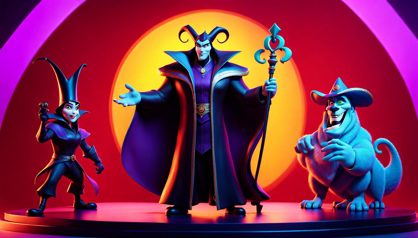 Disney Villains Assemble: 3D Digital Art by Pixar