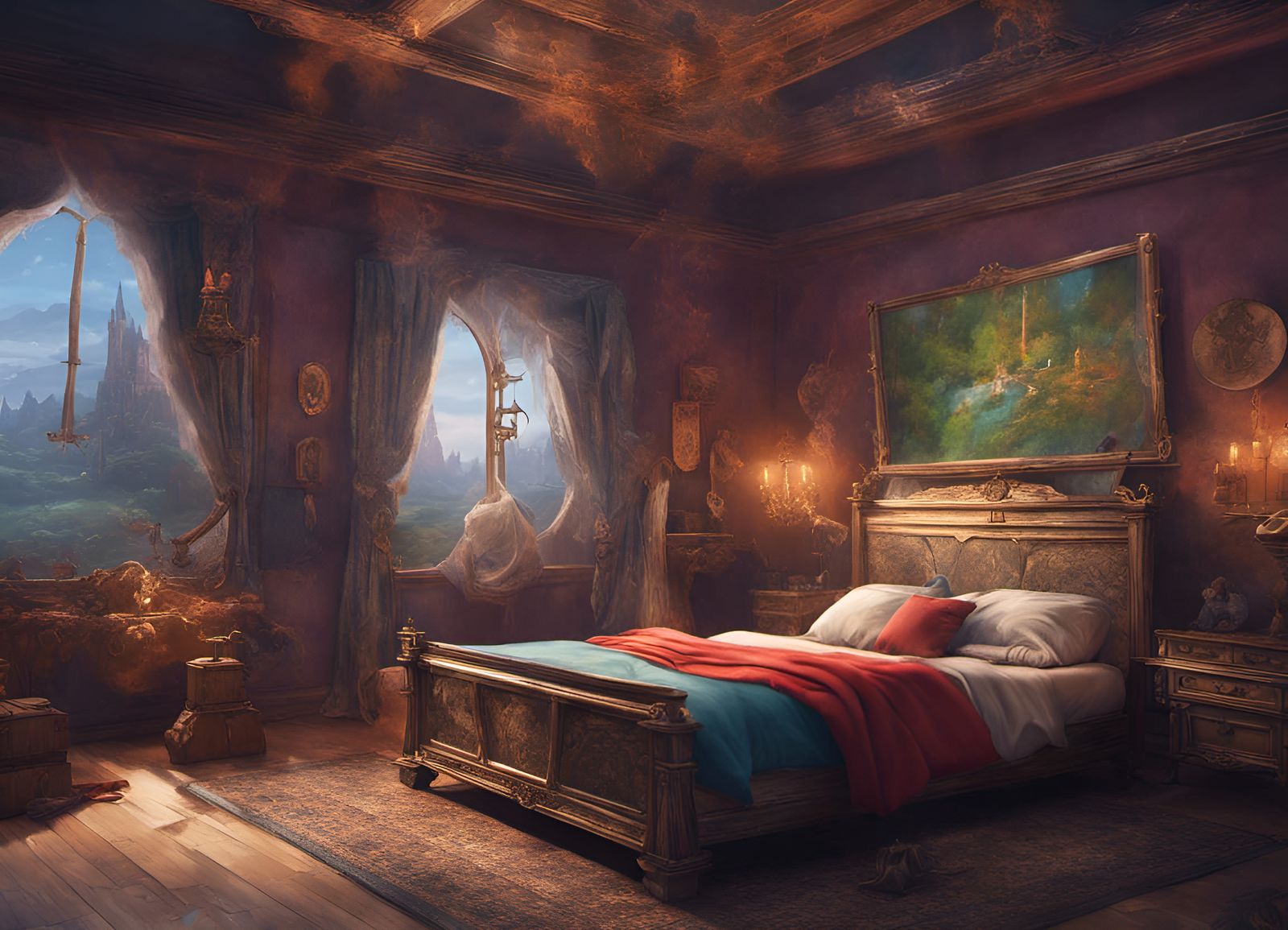 Nintendo Bedroom Concept Art in 8k