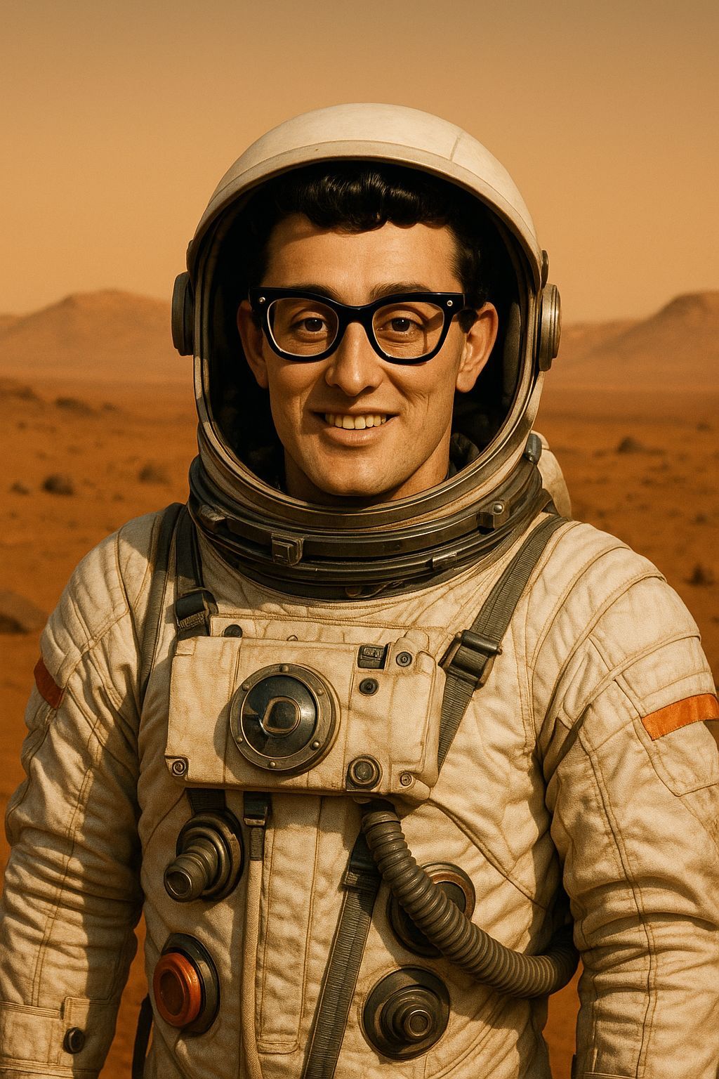 Buddy Holly's Martian Excursion: A Retro Space Adventure