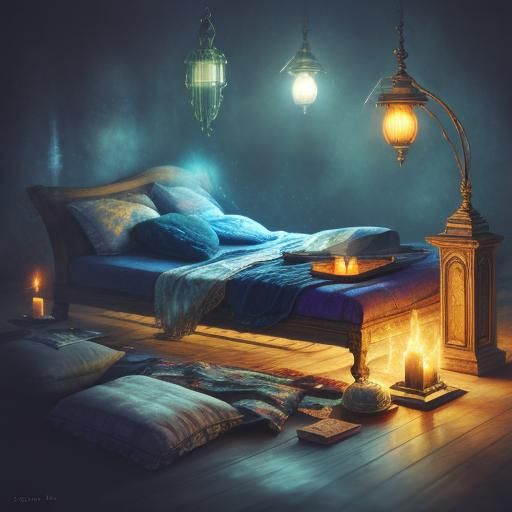 Mystical Reincarnation Dream in Hyperrealistic Impressionism