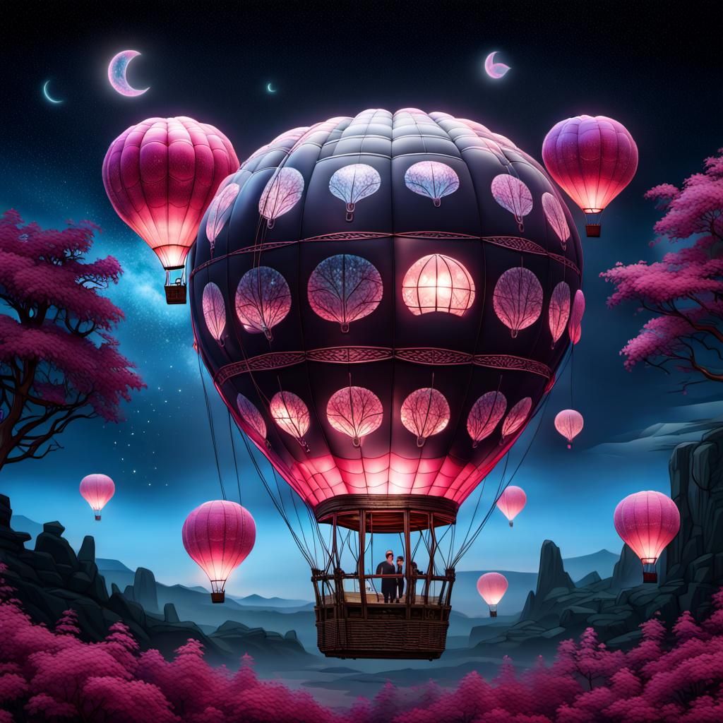 Crystal Hot Air Balloon Flight Under the Stars
